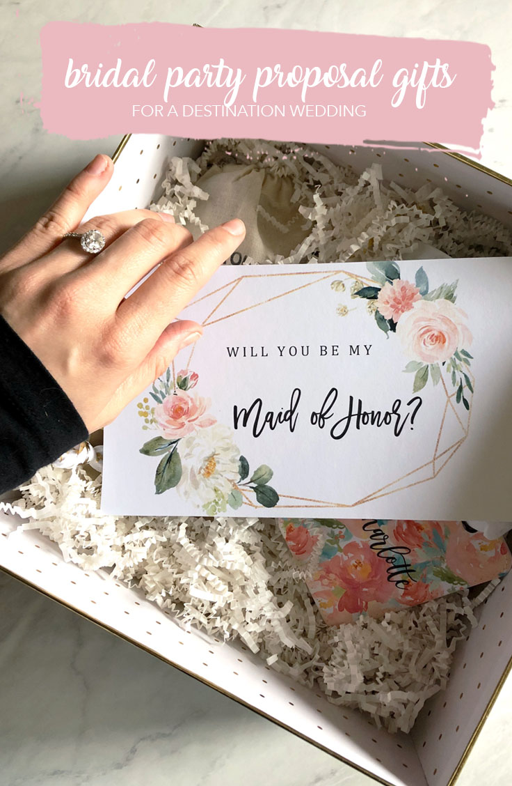 How we asked our bridal party