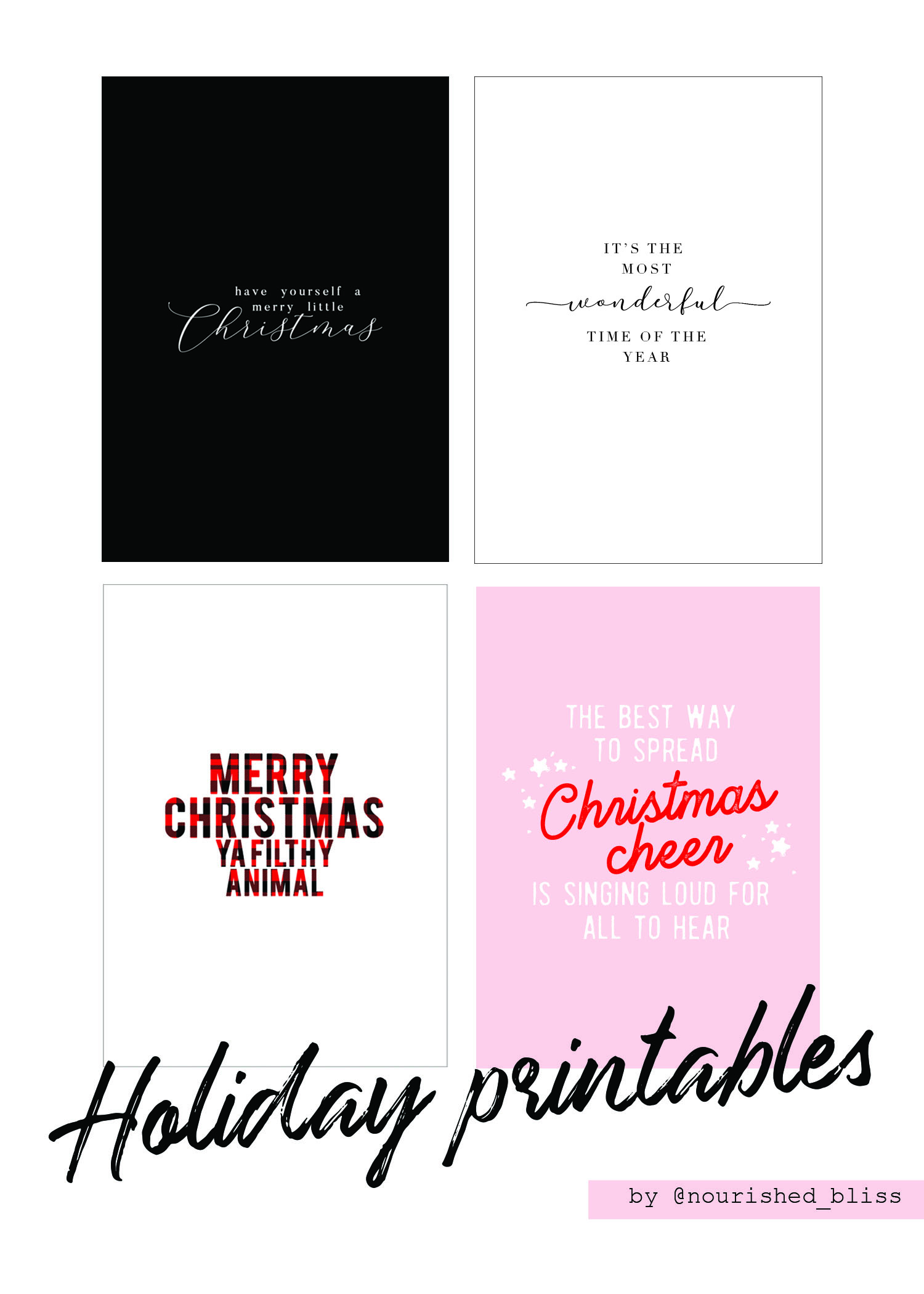 Holiday Printables